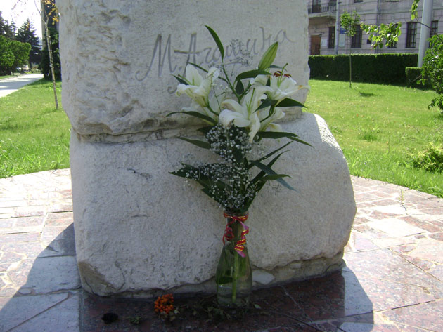 Памятник М. Агашиной в Волгограде