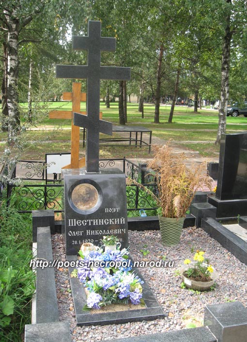 могила Олега Шестинского, фото Д. 2011 г.